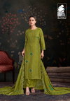 Raahil By Sahiba Shimmer Silk Printed Dress Material Wholesalers In Surat
